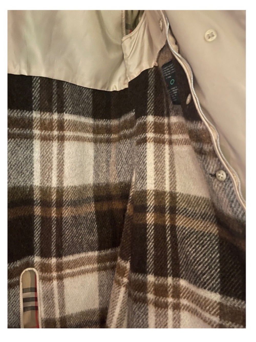 Vintage Burberrys Trench Coat Tan Beige Nova Check Lining Women Long Belted - Picture 10 of 16